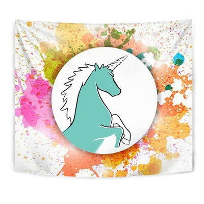 Colorful Unicorn Print Tapestry-Free Shipping - Deruj.com