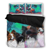 Lovely Papillon Dog Print Bedding Set- Free Shipping - Deruj.com