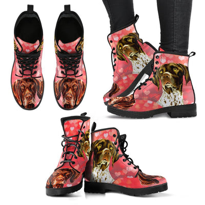 Valentine's Day Special-German Shorthaired Pointer Dog Print Boots For Women-Free Shipping - Deruj.com
