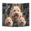 Australian Terrier On Black Print Tapestry-Free Shipping - Deruj.com