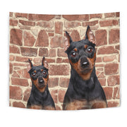 Miniature Pinscher Dog Print Tapestry-Free Shipping - Deruj.com