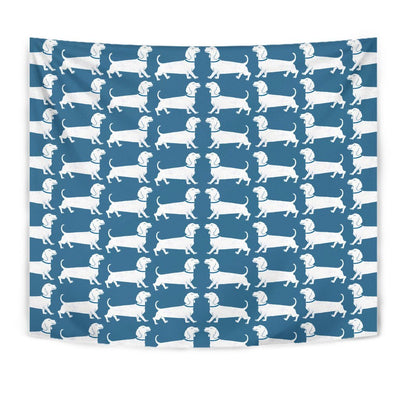 Dachshund Dog Pattern Print Tapestry-Free Shipping - Deruj.com