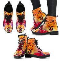 Valentine's Day Special-Pomeranian Dog Print Boots For Women-Free Shipping - Deruj.com