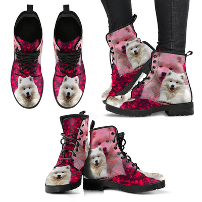 Valentine's Day Special-Samoyed Dog Print Boots For Women-Free Shipping - Deruj.com