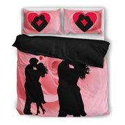 Valentine's Day Special Couple On Red Print Bedding Set-Free Shipping - Deruj.com