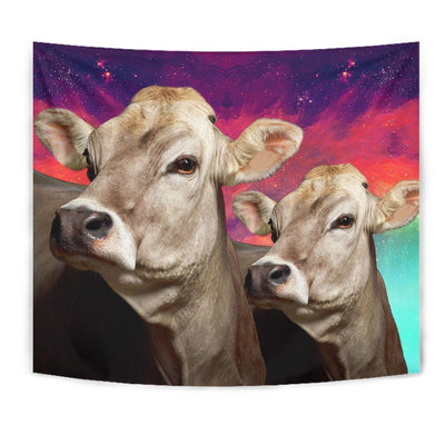 Brown Swiss Cattle (Cow) Print Tapestry-Free Shipping - Deruj.com
