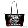 My Liberty And Freedom-Small Leather Tote Bag-Free Shipping - Deruj.com
