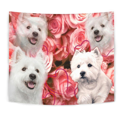 West Highland White Terrier Print Tapestry-Free Shipping - Deruj.com