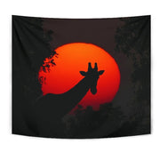 Giraffe Shadow Art Print Tapestry-Free Shipping - Deruj.com