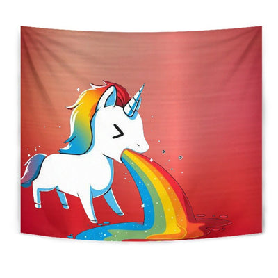 Rainbow Unicorn Print Tapestry-Free Shipping - Deruj.com