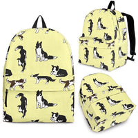 Border Collie Dog Print Backpack-Express Shipping - Deruj.com