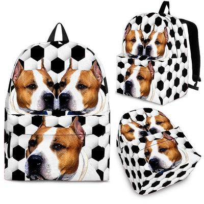 American Staffordshire Terrier Dog Print Backpack-Express Shipping - Deruj.com