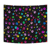 Colorful Paws Print Tapestry-Free Shipping - Deruj.com