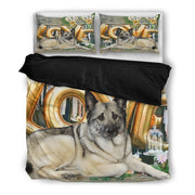 Norwegian Elkhound Love Print Bedding Set-Free Shipping - Deruj.com