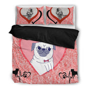 Valentine's Day Special-Pug Print Bedding Set-Free Shipping - Deruj.com