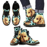 Poodle Print Boots For Men-Limited Edition-Express Shipping - Deruj.com