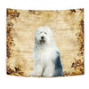 Old English Sheepdog On Yellow Print Tapestry-Free Shipping - Deruj.com