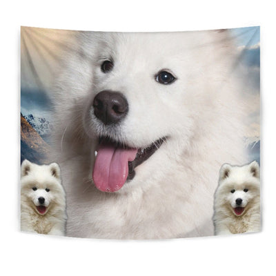 Cute Samoyed Dog Print Tapestry-Free Shipping - Deruj.com