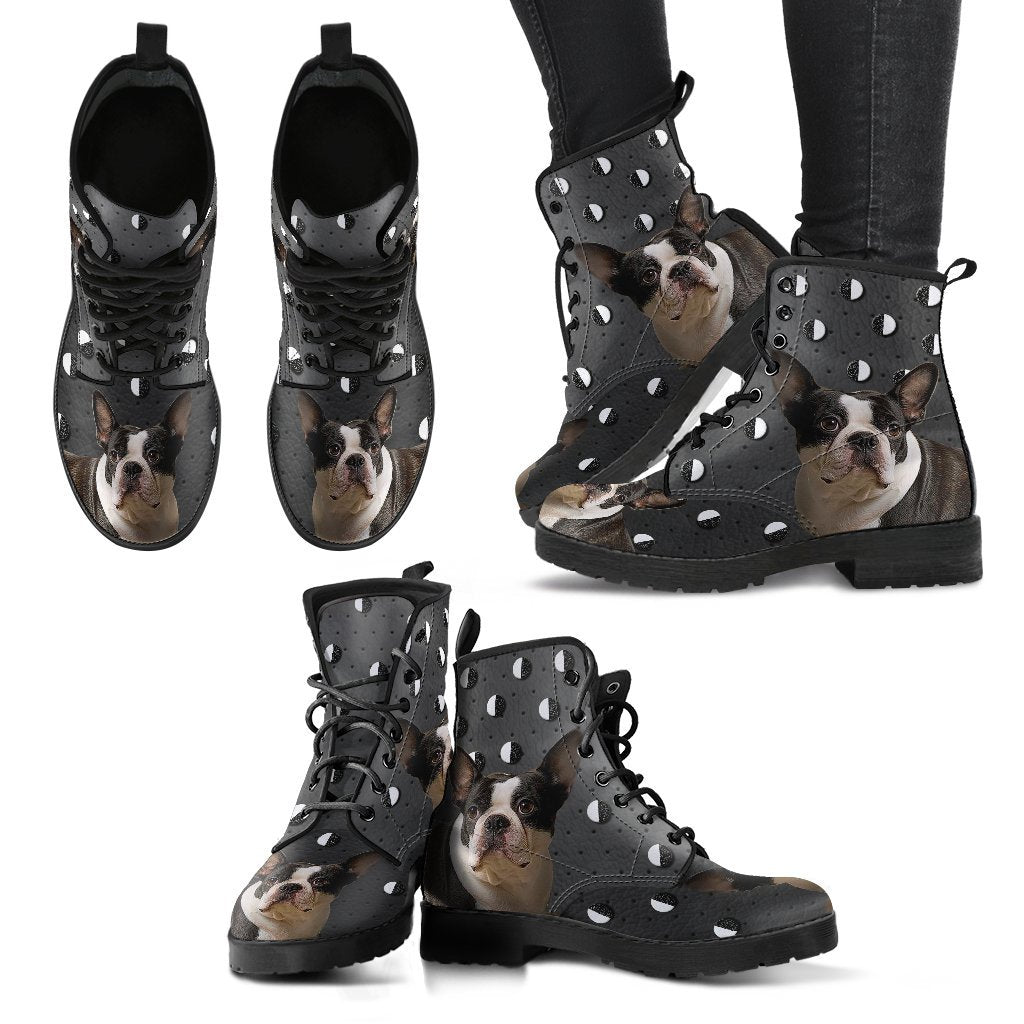 Valentine's Day Special-Boston Terrier Print Boots For Women-Free Shipping - Deruj.com
