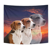 English Foxhound Dog Print Tapestry-Free Shipping - Deruj.com