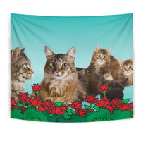Amazing Maine Coon Cat Print Tapestry-Free Shipping - Deruj.com