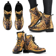 New German Shepherd Print Boots For Women- Express Shipping - Deruj.com