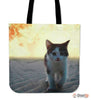 Impression Cat Tote Bag-3D Print-Free Shipping - Deruj.com