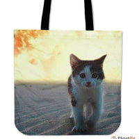 Impression Cat Tote Bag-3D Print-Free Shipping - Deruj.com