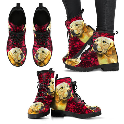 Valentine's Day Special-Labrador Retriever Print Boots For Women-Free Shipping - Deruj.com