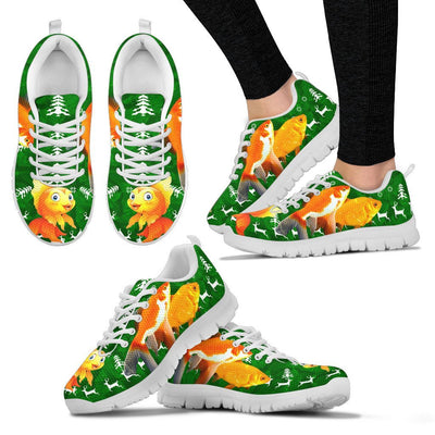 Amazing Goldfish Print Christmas Running Shoes For Women- Free Shipping - Deruj.com