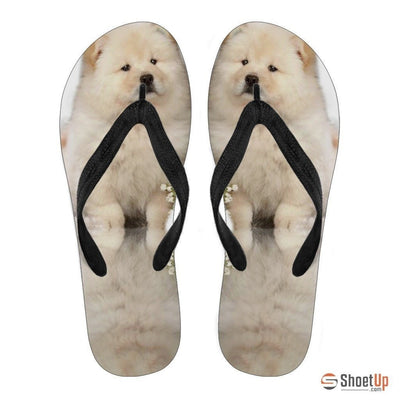 Chow Chow Puppy Flip Flops For Men-Free Shipping - Deruj.com
