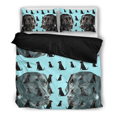 Lovely Black Labrador Print Bedding Set- Free Shipping - Deruj.com