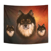 Cute Finnish Lapphund Print Tapestry-Free Shipping - Deruj.com