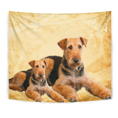 Airedale Terrier Dog Print Tapestry-Free Shipping - Deruj.com