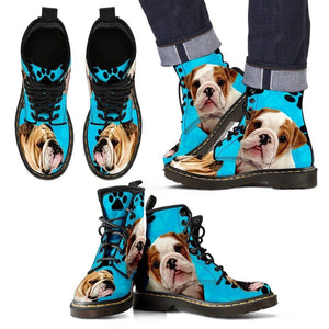Bulldog Print Boots For Men-Limited Edition-Express Shipping - Deruj.com