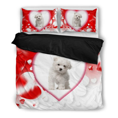 Valentine's Day Special-Maltese Dog Print Bedding Set-Free Shipping - Deruj.com