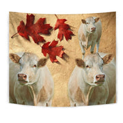 Charolais Cattle (Cow) Print Tapestry-Free Shipping - Deruj.com