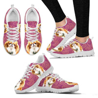 Customized Dog Print-Running Shoes For Women-Designed By Mary Wagman - Deruj.com