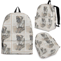 English Mastiff Dog Print Backpack-Express Shipping - Deruj.com