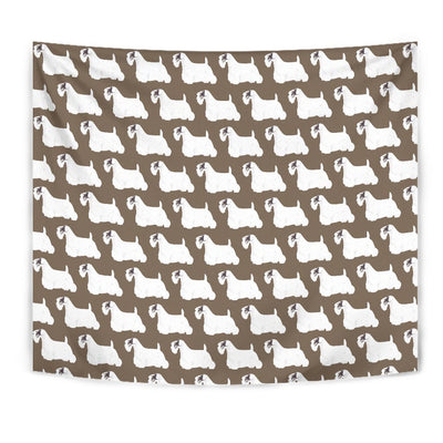 Sealyham Terrier Dog Pattern Print Tapestry-Free Shipping - Deruj.com