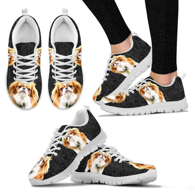 Customized Dog Print-(Black) Running Shoes For Women-Limited Edition-Designed By Mary Wagman - Deruj.com