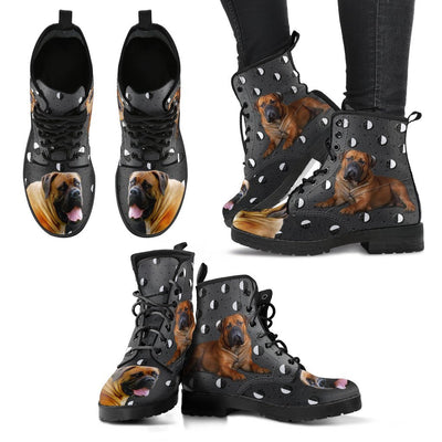 Valentine's Day Special-South African Boerboel Dog Print Boots For Women-Free Shipping - Deruj.com