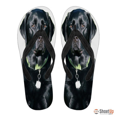 Black Labrador Flip Flops For Men-Free Shipping Limited Edition - Deruj.com