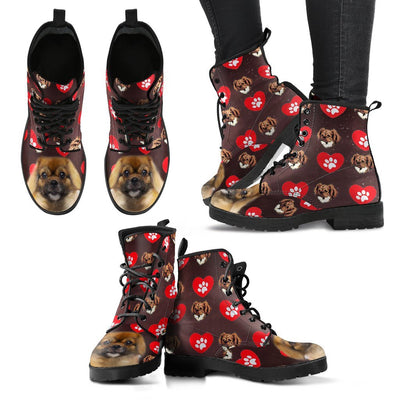Valentine's Day Special-Tibetan Spaniel Print Boots For Women-Free Shipping - Deruj.com