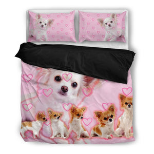 Cute Chihuahua Pink Bedding Set- Free Shipping - Deruj.com