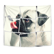 Pug Dog Spread Art Print Tapestry-Free Shipping - Deruj.com