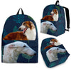 Borzoi Dog Print Backpack-Express Shipping - Deruj.com