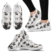 Rottweiler Pattern Print Sneakers For Women- Express Shipping - Deruj.com