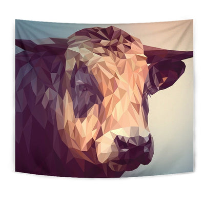 Cattle Cow Vector Art Print Tapestry-Free Shipping - Deruj.com