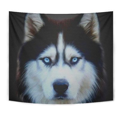 Siberian Husky Dog Art Print Tapestry-Free Shipping - Deruj.com